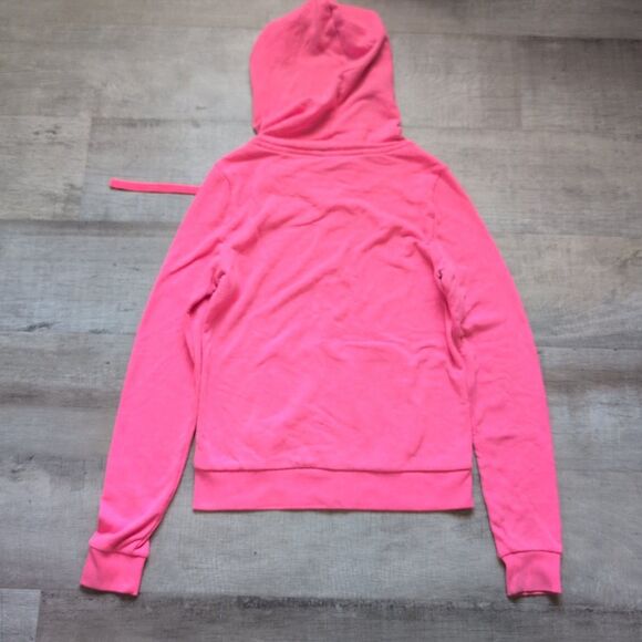 Victorias secret pink bright hoodie sweater size small M Full Zip - Picture 5 of 5
